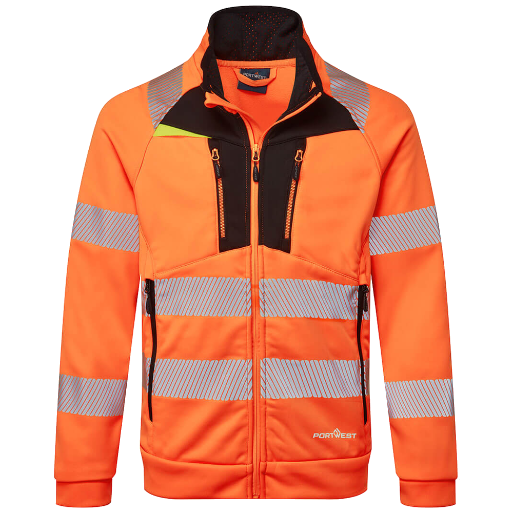 Portwest DX4 Hi-Vis Funnel Neck Sweatshirt DX477