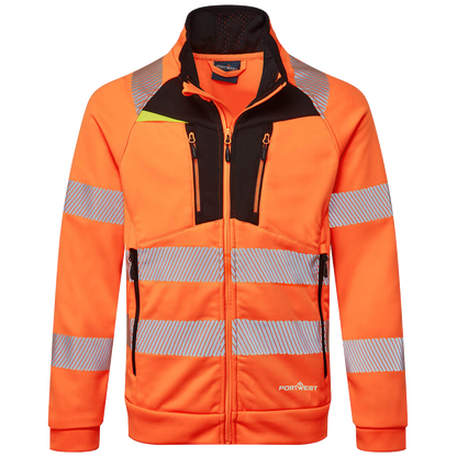 Portwest DX4 Hi-Vis Funnel Neck Sweatshirt DX477