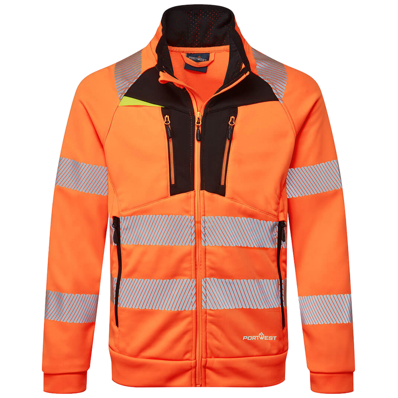 Portwest DX4 Hi-Vis Funnel Neck Sweatshirt DX477