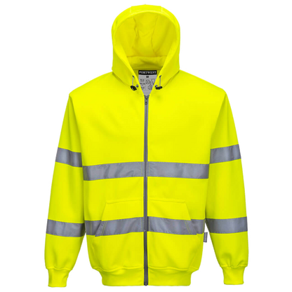 Portwest Hi-Vis Zip Front Hoodie CL.3 B305
