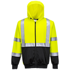 Portwest Hi-Vis Bicolor Zipped Hoodie CL.3 B315