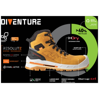 Sixton Peak Marmolada Zip Safety Shoe 70550-00 S3S