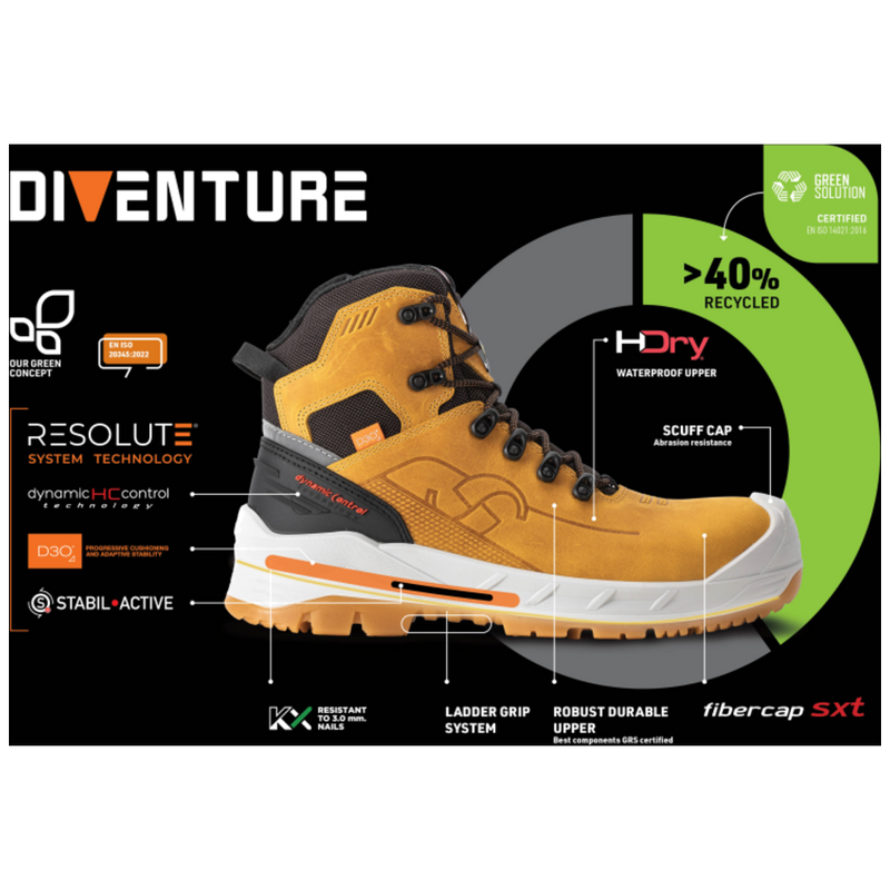 Sixton Peak Marmolada Zip Safety Shoe 70550-00 S3S
