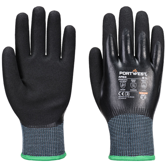 Portwest Cold F15 Nitrile Aqua Cut Handschoen AP53
