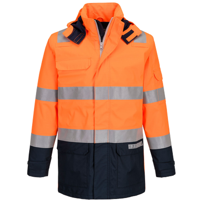Portwest Bizflame Rain+ Hi-Vis Light Arc Jacke FR605
