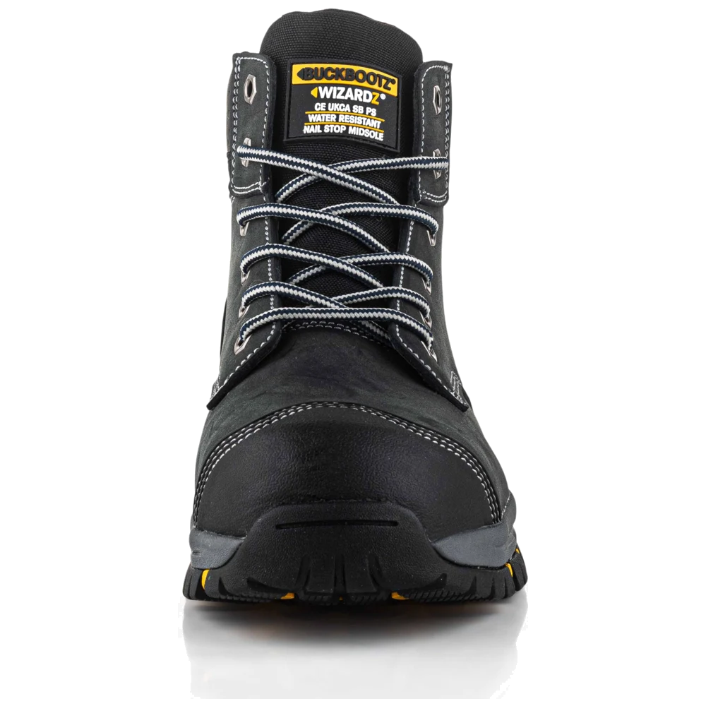 Buckbootz Wizardz WIZL1BLK S3S Hoge werkschoen