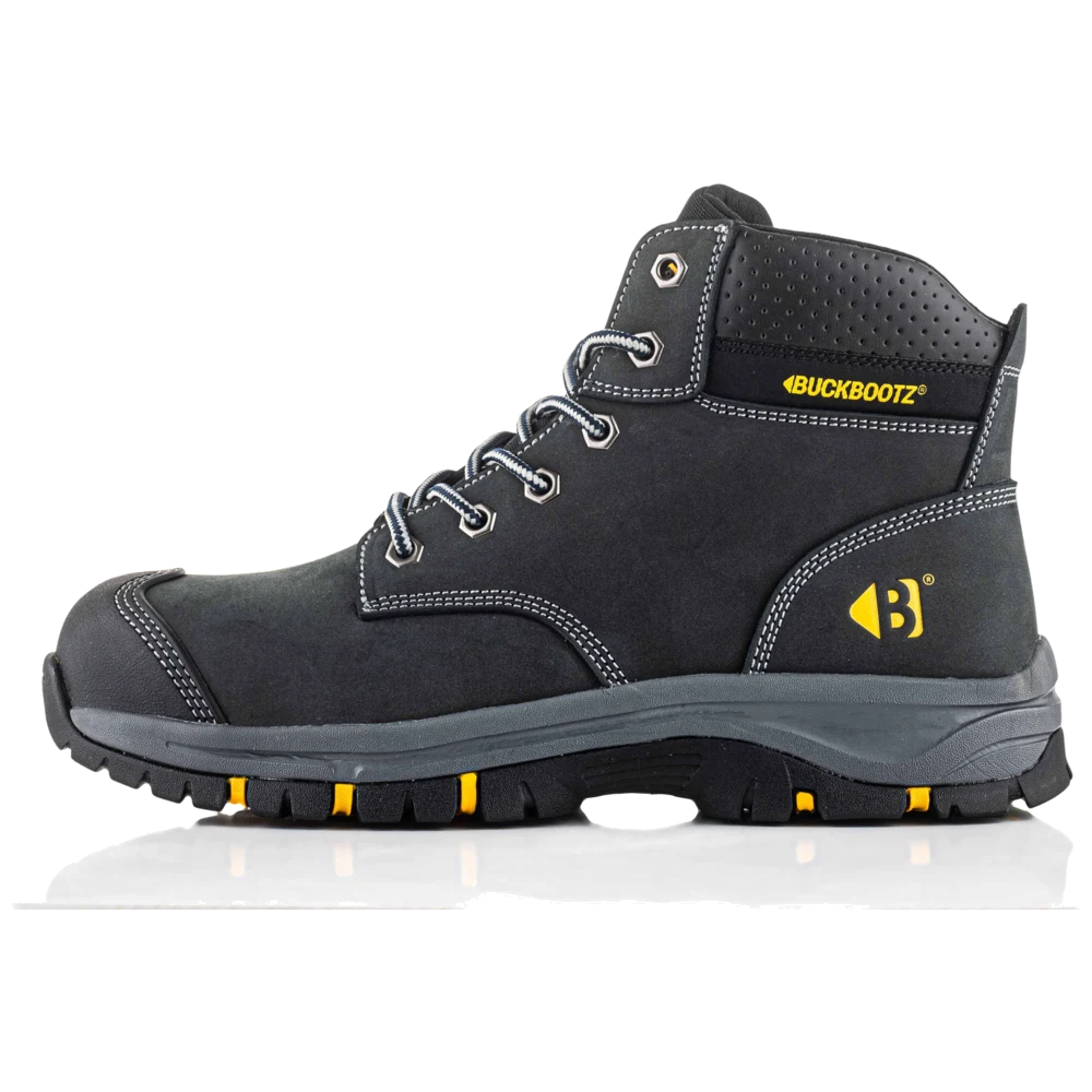 Buckbootz Wizardz WIZL1BLK S3S Hoge werkschoen