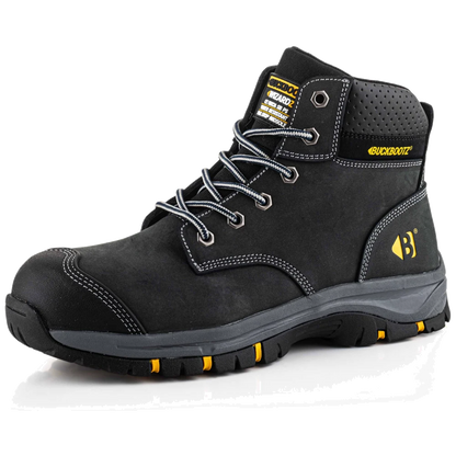 Buckbootz Wizardz WIZL1BLK S3S Hoge werkschoen