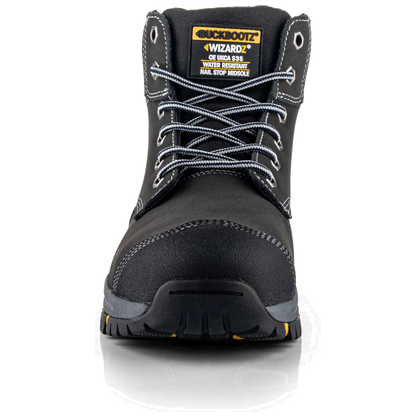 Buckbootz Wizardz WIZL1BLK S3S Hoge werkschoen