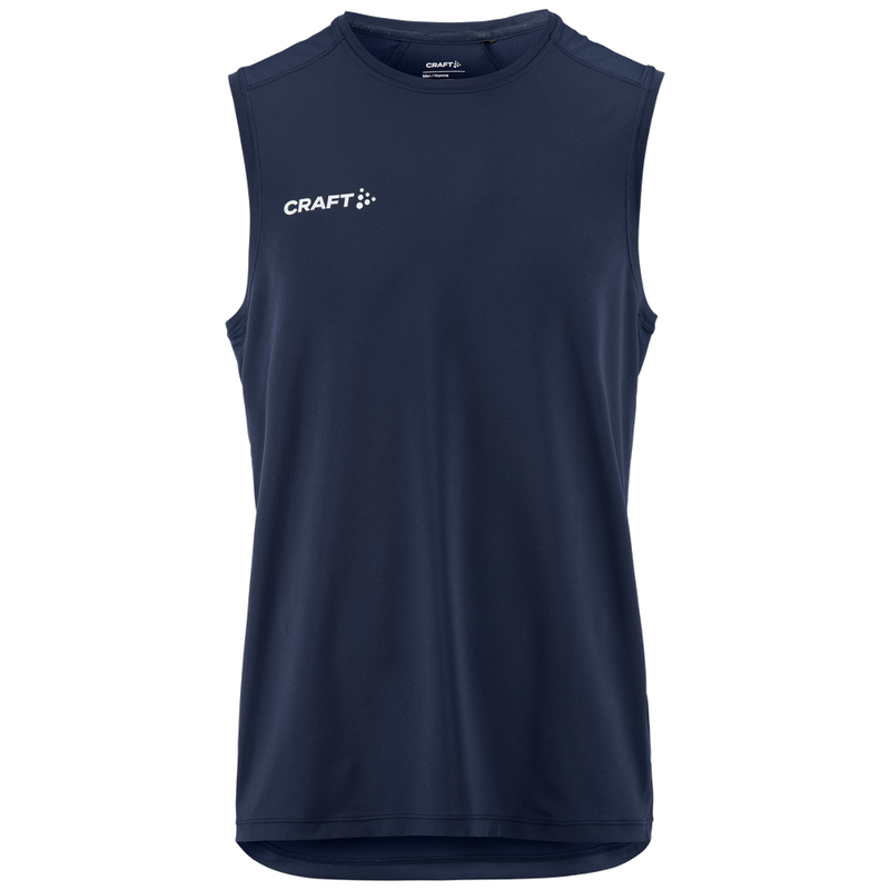 Craft Ability zip sl mouwloze tee Heren C17534