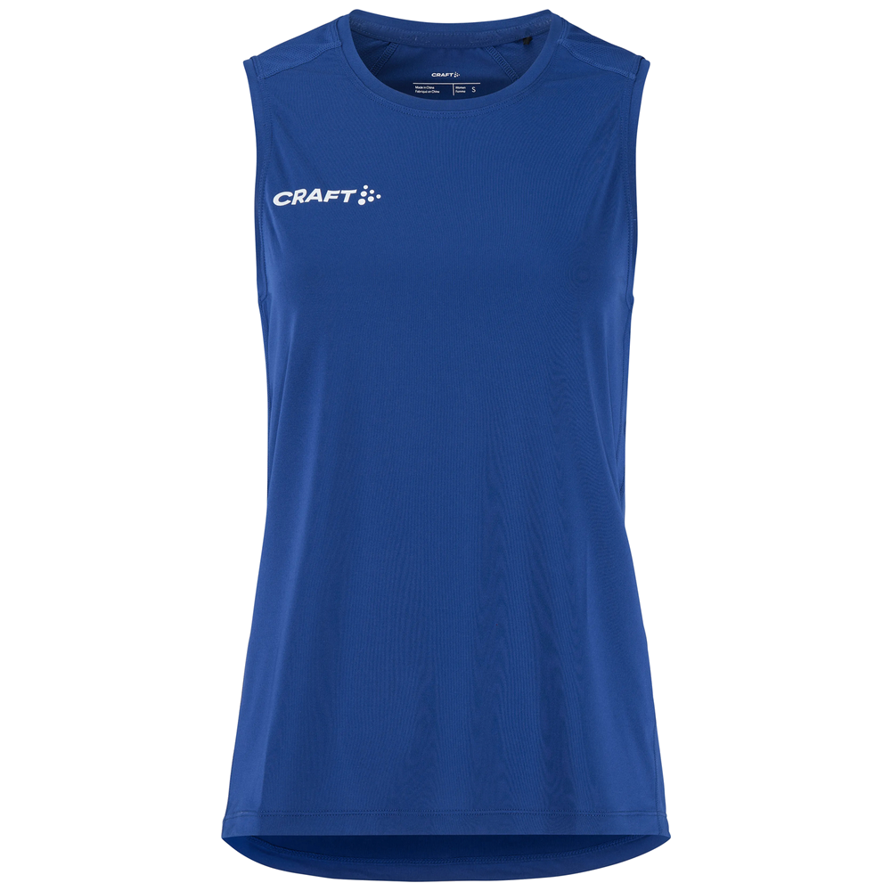 Craft Ability zip sl mouwloze tee Dames C17535