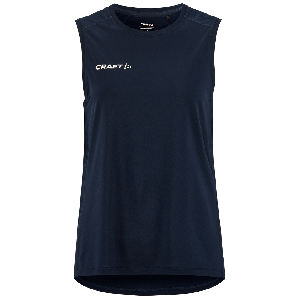 Craft Ability zip sl mouwloze tee Dames C17535