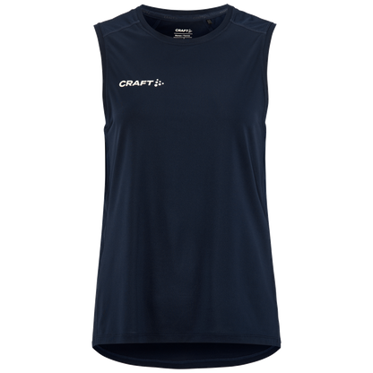 Craft Ability zip sl mouwloze tee Dames C17535