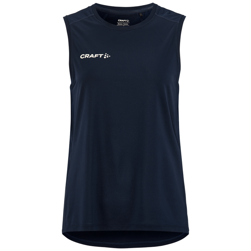 Craft Ability zip sl mouwloze tee Dames C17535