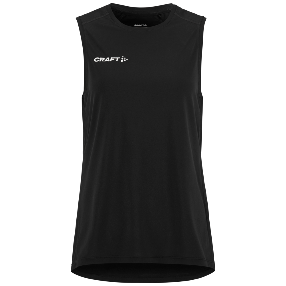 Craft Ability zip sl mouwloze tee Dames C17535