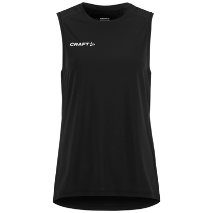 Craft Ability zip sl mouwloze tee Dames C17535