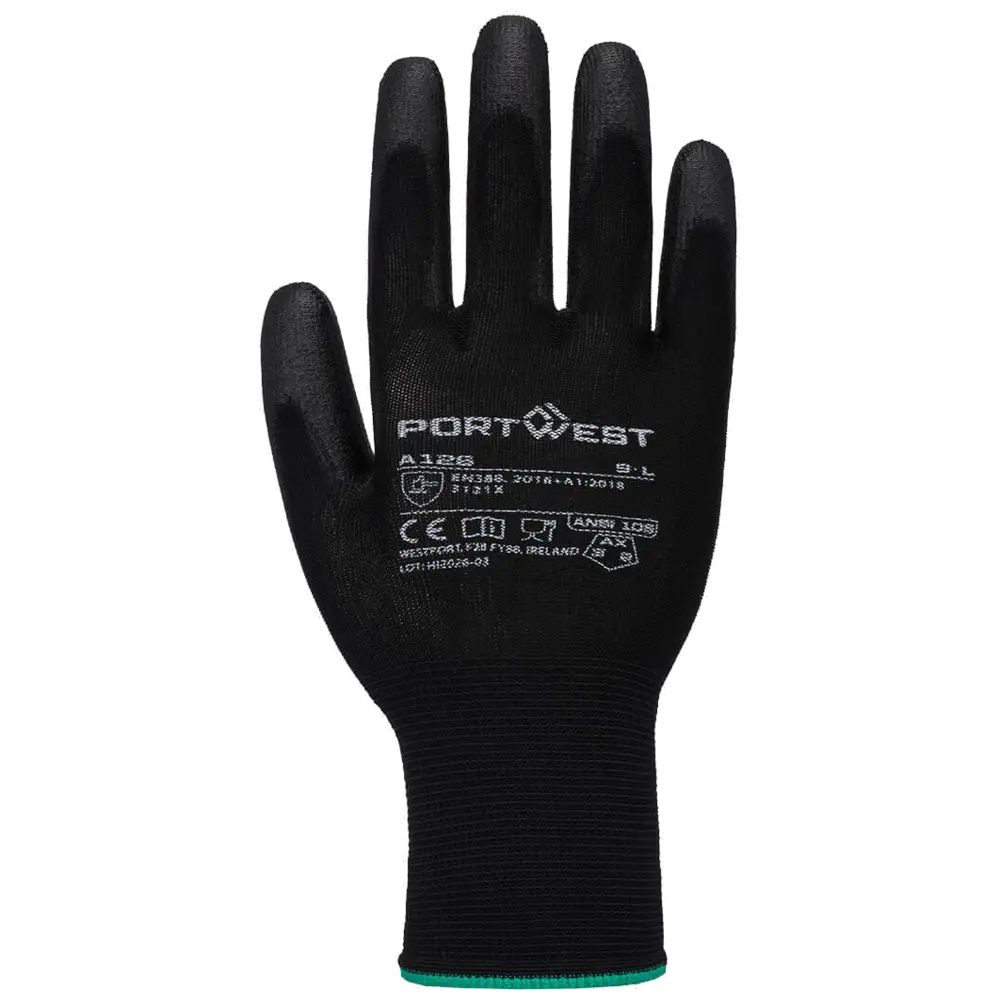 Portwest Grip 13 Nylon PU Work Glove A126
