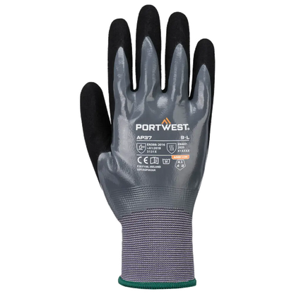 Portwest Grip 15 Nitrile Foam Touch Screen Work Gloves AP37