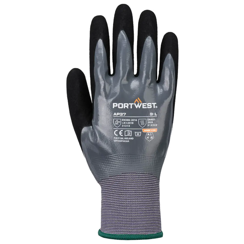 Portwest Grip 15 Nitril-Schaum-Touchscreen-Arbeitshandschuhe AP37