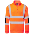 Portwest Hi-Vis Knit Halfzip Sweatshirt Kl. 3 B314