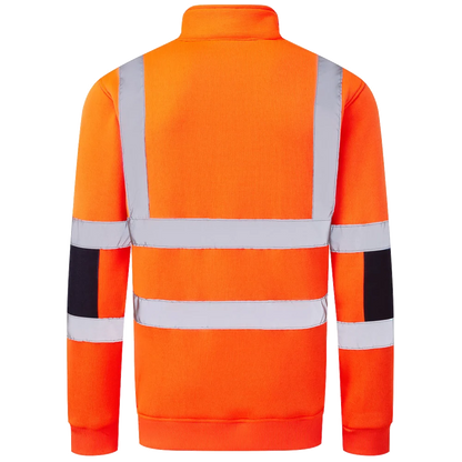 Portwest Hi-Vis Knit Halfzip Sweatshirt Cl. 3 B314
