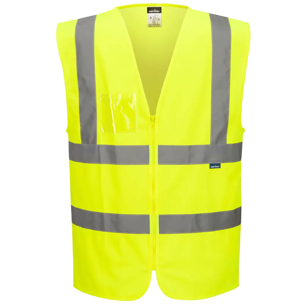 Portwest Hi-Vis Vest met Rits en ID-vak KL.2 C371