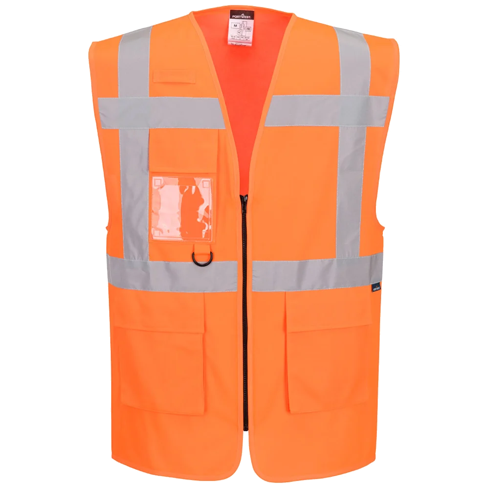Portwest ES1 Essential Hi-Vis Executive Vest with zipper ES476