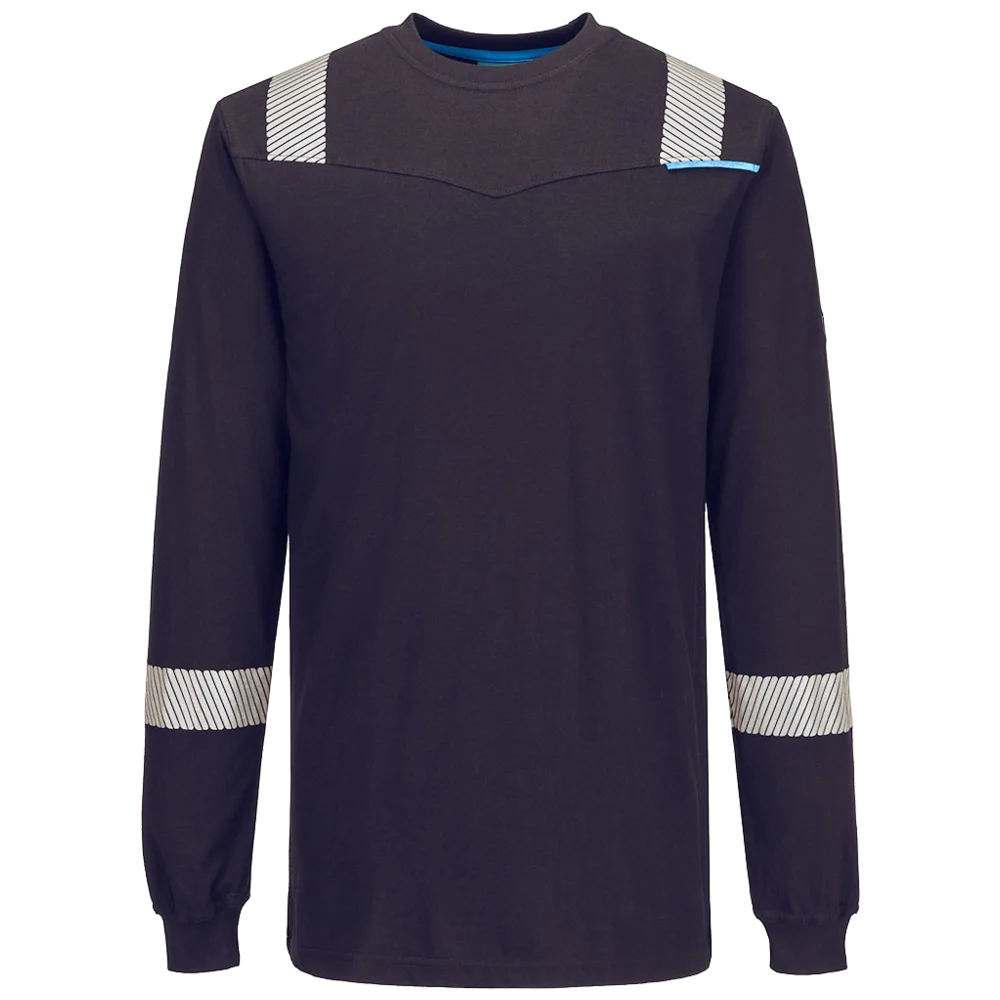 Portwest WX3 Modaflame Knitted Multinorm Long Sleeve T-Shirt FR751