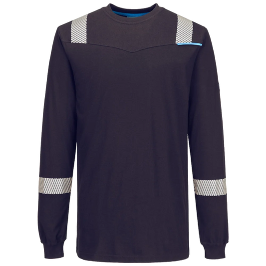 Portwest WX3 Modaflame gebreid Multinorm T-shirt met lange mouwen FR751