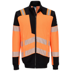 Portwest PW3 Modaflame gebreid Hi-Vis FR sweatshirt met rits FR756