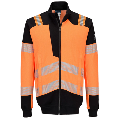Portwest PW3 Modaflame Knitted Hi-Vis FR Zip Sweatshirt FR756