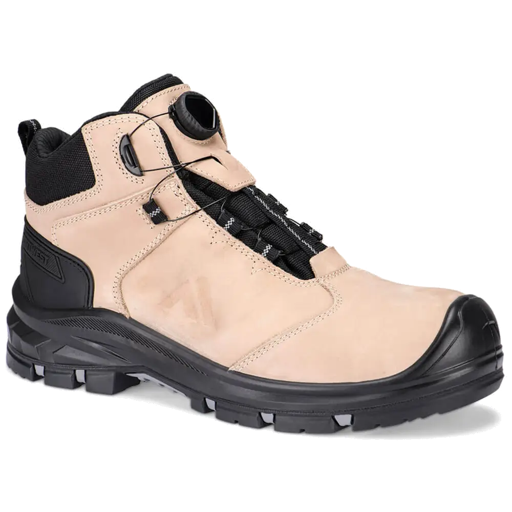 Portwest Composite leather work shoe with twist lock S7S HRO FO SC LG SR FV05
