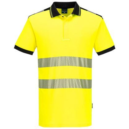 Portwest PW3 Hi-Vis Cotton comfort Polo shirt Short Sleeve KL.2 PW317