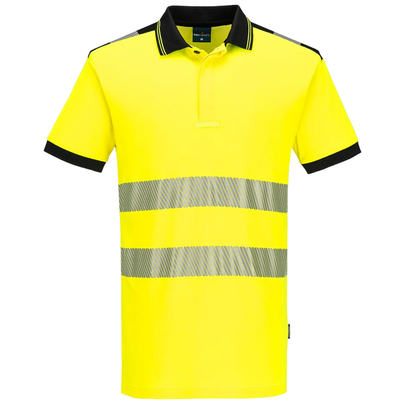 Portwest PW3 Hi-Vis Katoen comfort Poloshirt Korte Mouw KL.2 PW317