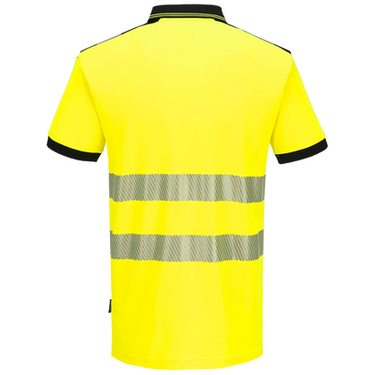 Portwest PW3 Hi-Vis Cotton comfort Polo shirt Short Sleeve KL.2 PW317