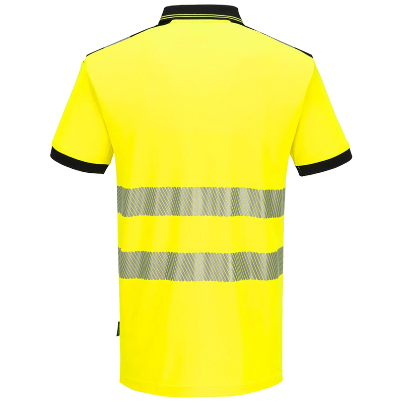 Portwest PW3 Hi-Vis Baumwoll-Komfort-Poloshirt Kurzärmel KL.2 PW317