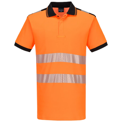 Portwest PW3 Hi-Vis Cotton comfort Polo shirt Short Sleeve KL.2 PW317