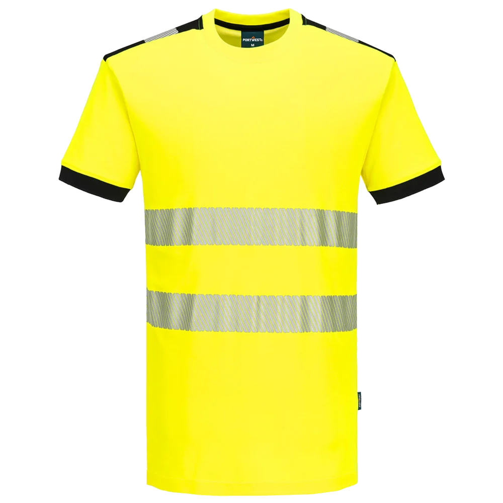 Portwest PW3 Hi-Vis Cotton Comfort T-Shirt Short Sleeve KL.2 PW318