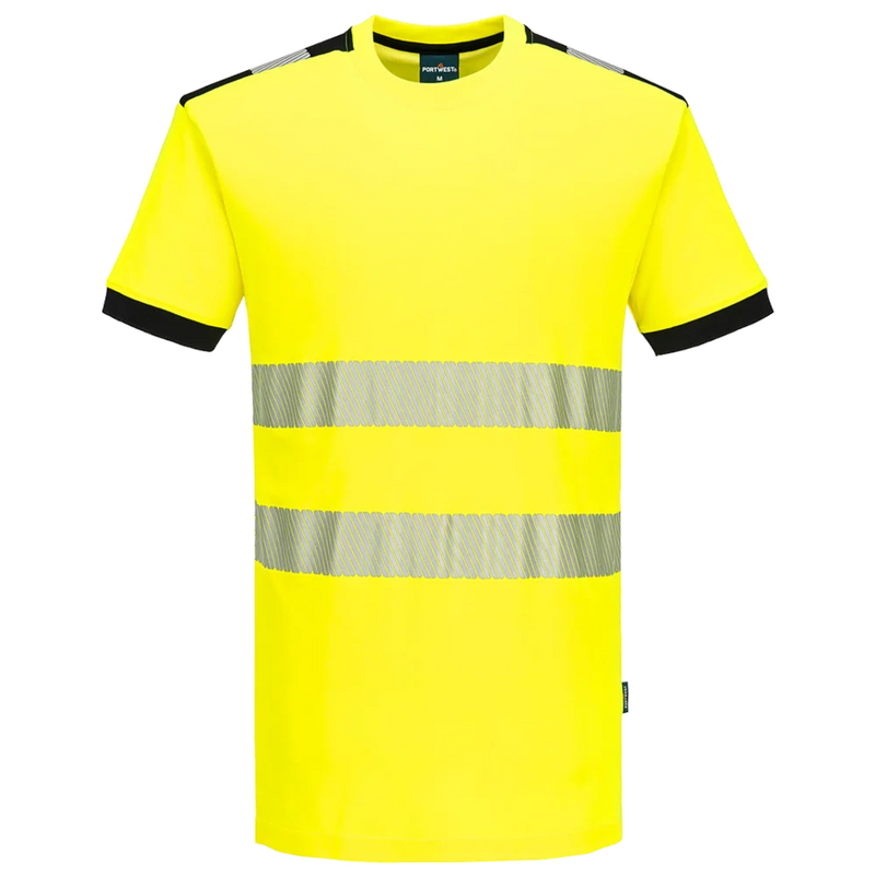 Portwest PW3 Hi-Vis Cotton Comfort T-Shirt Short Sleeve KL.2 PW318