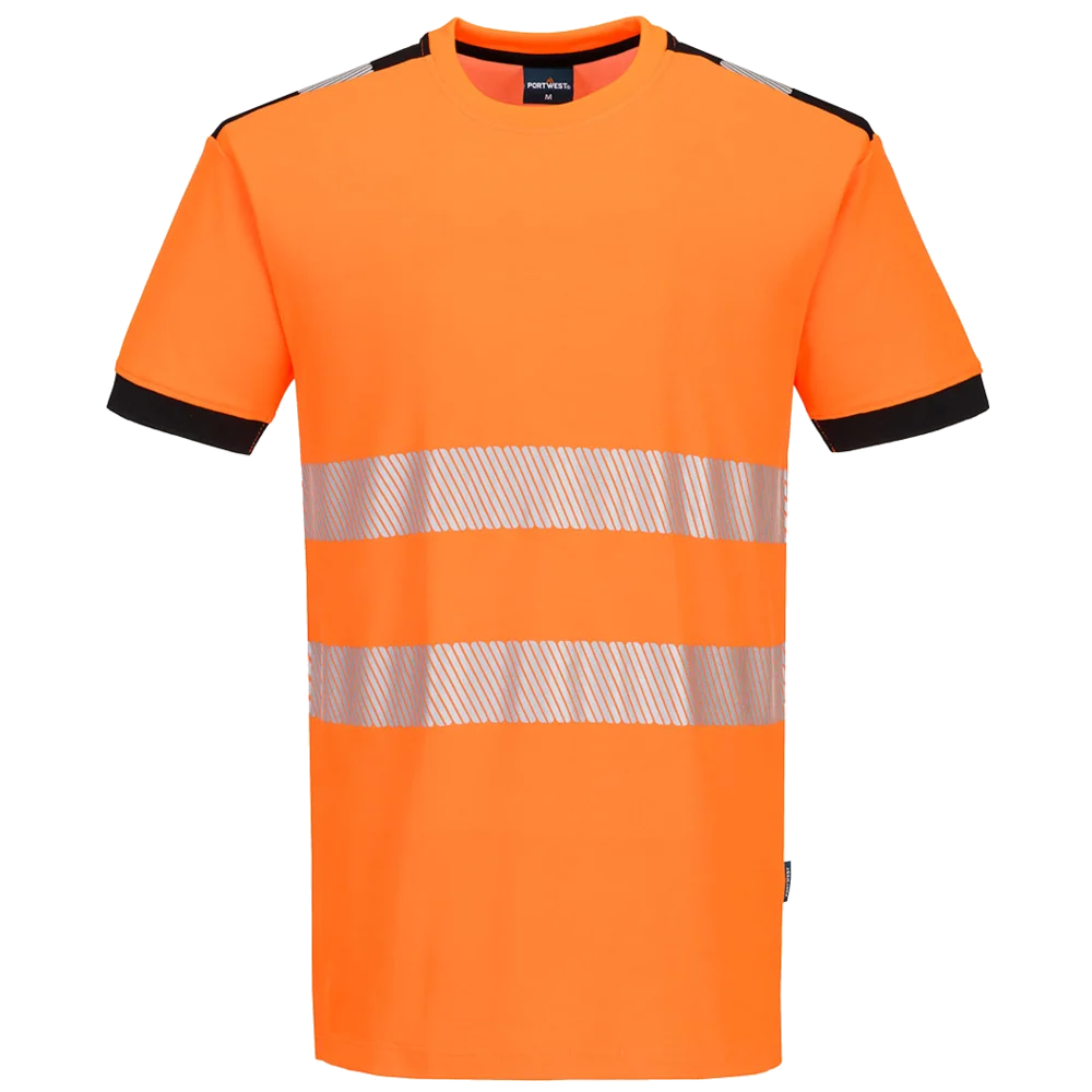 Portwest PW3 Hi-Vis Cotton Comfort T-Shirt Short Sleeve KL.2 PW318