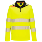 Portwest DX4 Hi-Vis polo lange mouw met rits DX419