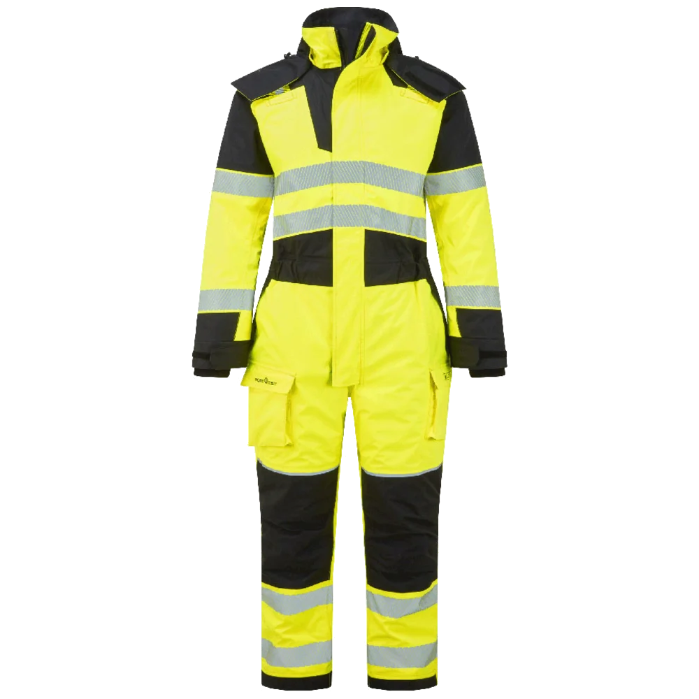 Portwest PW3 Modaflame Rain + Hi-Vis Multi-Norm Flame Retardant Winter Coverall FR516