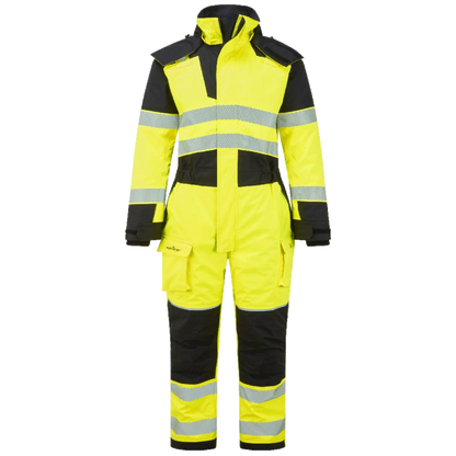 Portwest PW3 Modaflame Rain + Hi-Vis Multi-Norm Flame Retardant Winter Coverall FR516