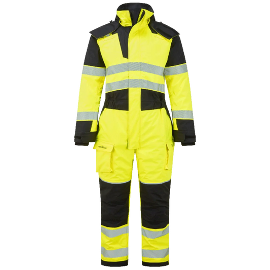 Portwest PW3 Modaflame Rain + Hi-Vis Multi-Norm Flame Retardant Winter Coverall FR516