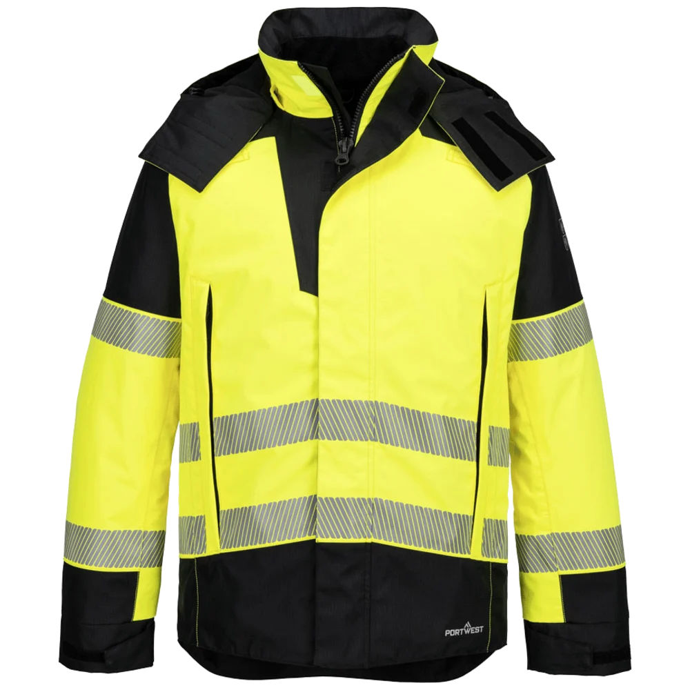 Portwest PW3 Flame Retardant Modaflame Rain Hi-Vis winter jacket FR606