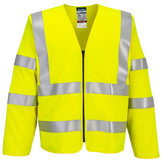 Portwest Bizflame Hi-Vis FR Vest met lange mouwen en rits FR616