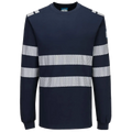 Portwest PW3 Modaflame Knitted Hi-Vis FR Long Sleeve T-Shirt FR732