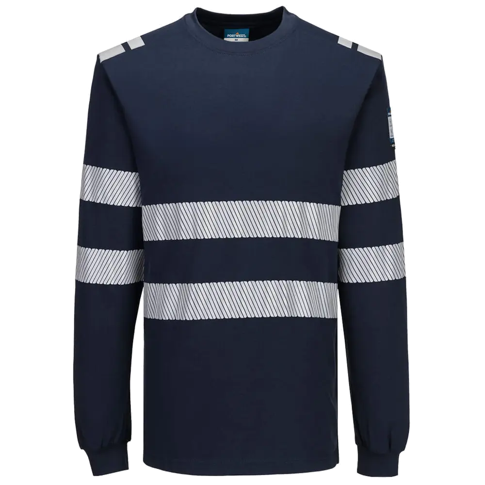 Portwest PW3 Modaflame gestricktes Hi-Vis FR Langarm-T-Shirt FR732