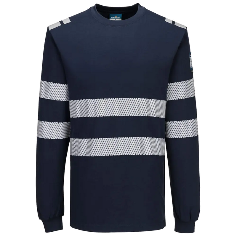 Portwest PW3 Modaflame gebreid Hi-Vis FR T-shirt met lange mouwen FR732