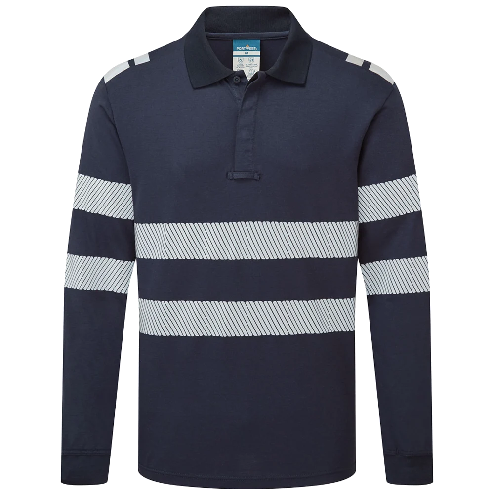 Portwest PW3 Modaflame flammhemmendes Langarm-Poloshirt FR733